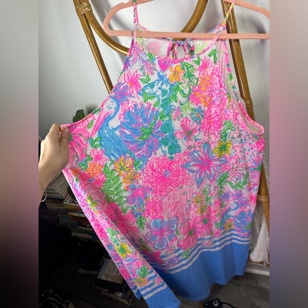 Lilly Pulitzer Margot Dress in Paradise Found Pink Swing Dress sz XXL - Picture 5 of 9